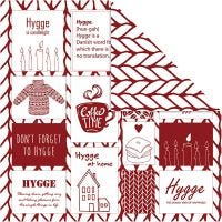 Design Paper, hygge and knitting, 30,5x30,5 cm, 180 g, 5 sheet/ 1 pack