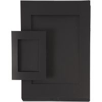 Picture Mount, size A4+A6 , 180 g, black, 2x60 pc/ 1 pack
