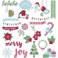 Gift Tags, christmas, size 55-110 mm, 250 g, 24x2 pc/ 1 pack