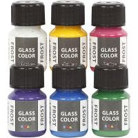 Glass Color Frost, assorted colours, 6x30 ml/ 1 pack