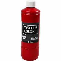 Textile Color Paint, red, 500 ml/ 1 bottle