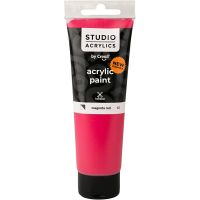 Creall Studio acrylic paint, semi opaque, magenta red (13), 120 ml/ 1 bottle