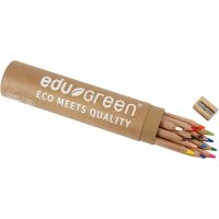 Edugreen Jumbo coloured pencils, lead 5 mm, assorted colours, 13 pc/ 1 pack