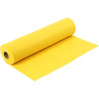 Craft Felt, W: 45 cm, thickness 1,5 mm, 180-200 g, yellow, 5 m/ 1 roll