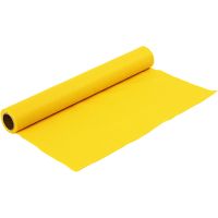 Craft Felt, W: 45 cm, thickness 1,5 mm, 180-200 g, yellow, 1 m/ 1 roll