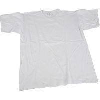 T-shirts, W: 36 cm, size 5-6 years, round neck, white, 1 pc