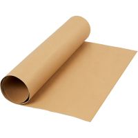 Faux Leather Paper, W: 50 cm, one coloured, 350 g, light brown, 1 m/ 1 roll