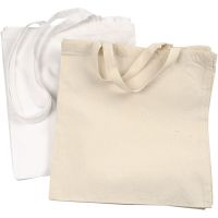 Tote bag , 135 g, white, light natural, 2x10 pc/ 1 pack