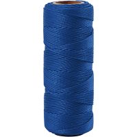 Bamboo Cord, thickness 1 mm, blue, 65 m/ 1 roll