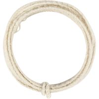 Jute wire, thickness 2-4 mm, white, 3 m/ 1 pack