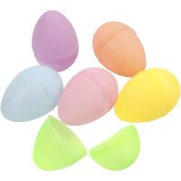 Egg, H: 4,5 cm, D 3 cm, pastel colours, 24 pc/ 1 pack