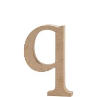 Letter, q, H: 12,2 cm, thickness 2 cm, 1 pc