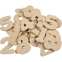 Number, H: 4 cm, thickness 2,5 mm, 30 pc/ 1 pack