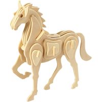 3D Construction figure, horse, size 18x4,5x16 cm, 1 pc