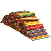 Construction sticks, L: 11,4 cm, W: 10 mm, assorted colours, 1000 pc/ 1 pack
