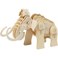 3D Construction figure, mammoth, size 19x8,5x11 cm, 1 pc