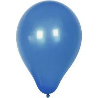 Balloons, round, D 23 cm, dark blue, 10 pc/ 1 pack