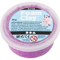 Foam Clay®, glitter, purple, 35 g/ 1 tub