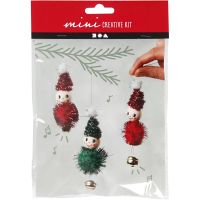 Mini Craft Kit, hanging Christmas elf decoration, 1 set