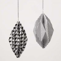 Diamond-shaped Baubles made from Design Paper (the Paris Series)