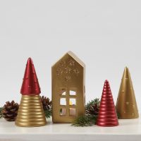 Terracotta Christmas Decorations painted with Art Metal Paint
