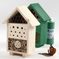 An Insect Hotel or a Bugs B&B painted with Craft Paint