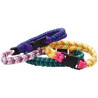Beautiful braided bracelet from satin cords